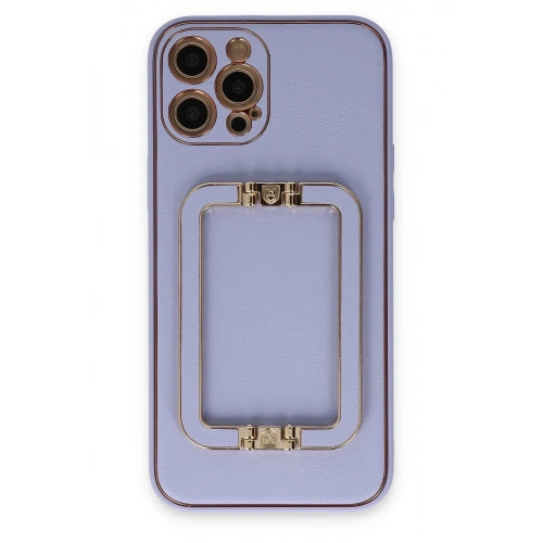 Durukar®  iPhone 12 Pro Kılıf Coco Elit Kapak - Lila