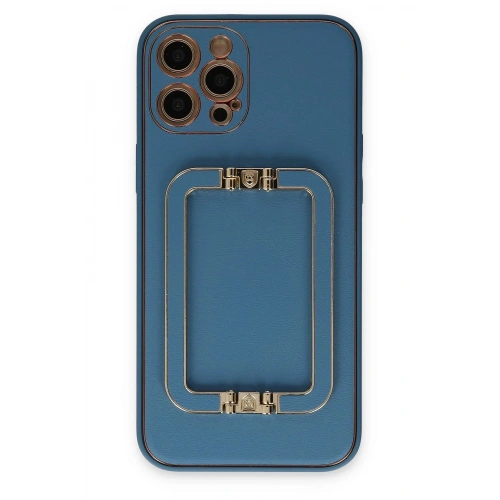 Durukar®  iPhone 12 Pro Kılıf Coco Elit Kapak - Mavi