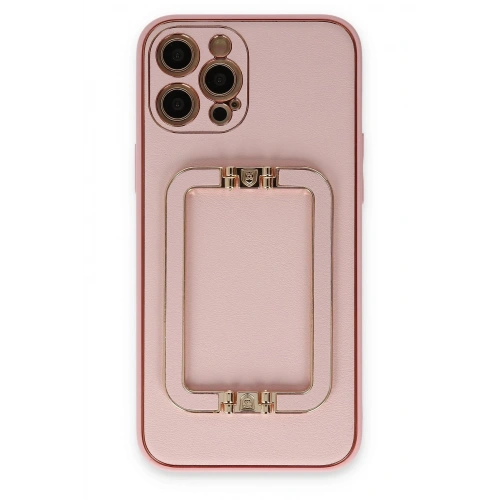 Durukar®  iPhone 12 Pro Kılıf Coco Elit Kapak - Pembe