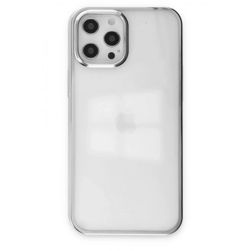 Mey İthalat®  iPhone 12 Pro Max Kılıf Element Silikon - Gümüş