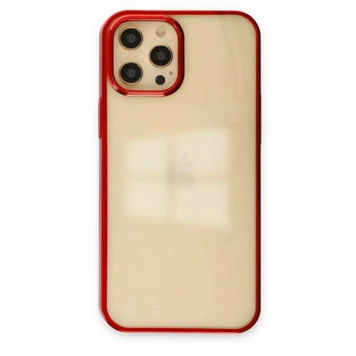 Mey İthalat®  iPhone 12 Pro Max Kılıf Element Silikon - Kırmızı