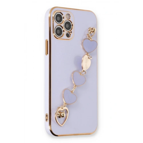 Mey İthalat®  iPhone 12 Pro Max Kılıf Esila Silikon - Lila