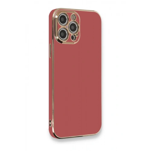 Durukar®  iPhone 12 Pro Max Kılıf Volet Silikon - Kırmızı