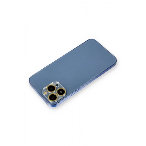 Durukar®  iPhone 12 Pro Shine Kamera Lens Koruma Cam - Gold