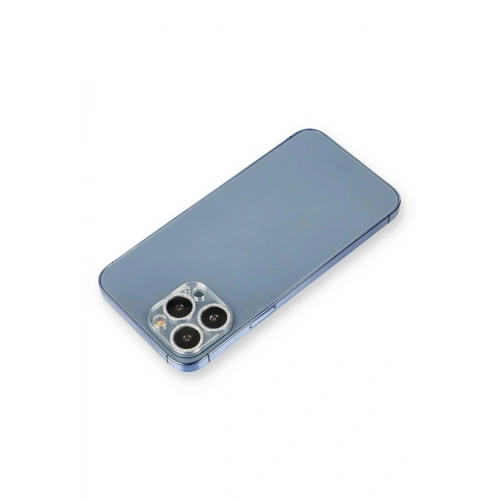 Durukar®  iPhone 12 Pro Shine Kamera Lens Koruma Cam - Gümüş