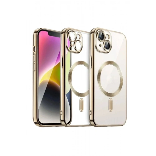 Durukar®  iPhone 13 Kılıf Kross Magneticsafe Kapak - Gold