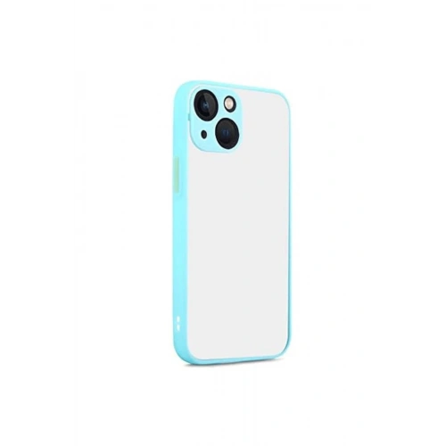 Mey İthalat®  iPhone 13 Kılıf Montreal Silikon Kapak - Turkuaz