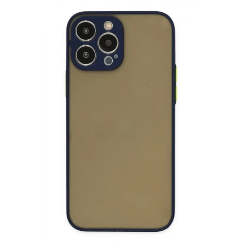 Durukar®  iPhone 13 Pro Kılıf Montreal Silikon Kapak - Lacivert