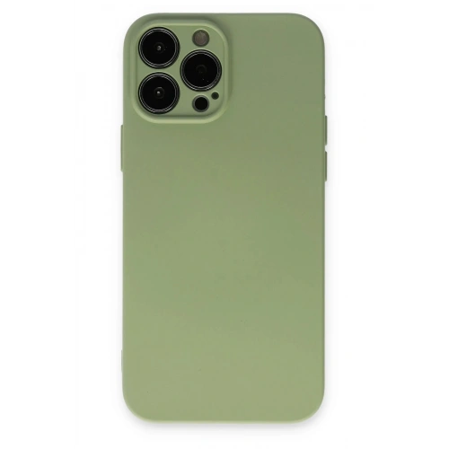 Durukar®  iPhone 13 Pro Kılıf Nano içi Kadife Silikon - Yeşil