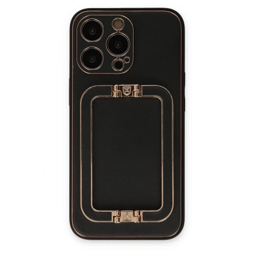 Durukar®  iPhone 13 Pro Max Kılıf Coco Elit Kapak - Siyah