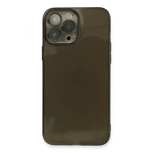 Mey İthalat®  iPhone 13 Pro Max Kılıf Fly Lens Silikon - Siyah