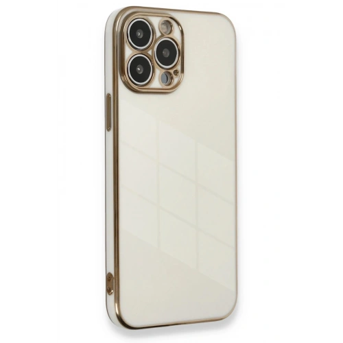 Durukar®  iPhone 13 Pro Max Kılıf Volet Silikon - Beyaz