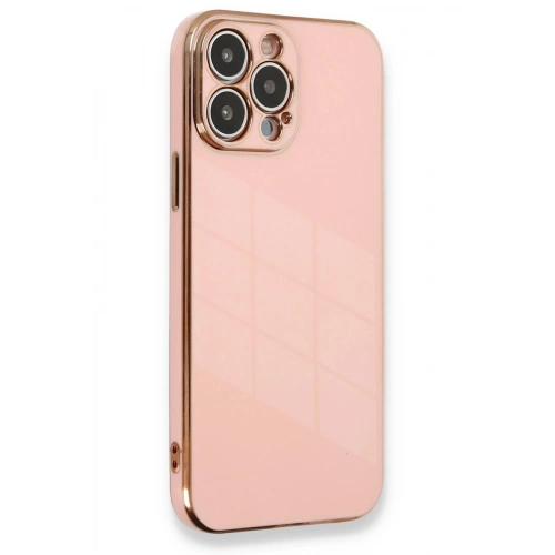 Durukar®  iPhone 13 Pro Max Kılıf Volet Silikon - Pembe