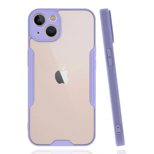 Durukar®  iPhone 14 Kılıf Platin Silikon - Lila