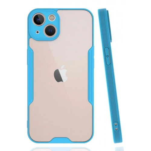 Durukar®  iPhone 14 Kılıf Platin Silikon - Mavi