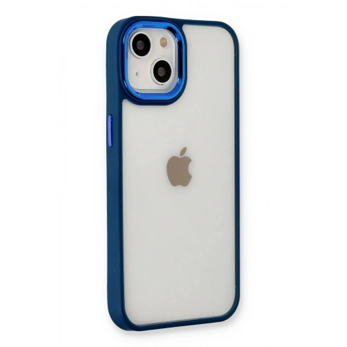 Mey İthalat®  iPhone 14 Plus Kılıf Dora Kapak - Mavi