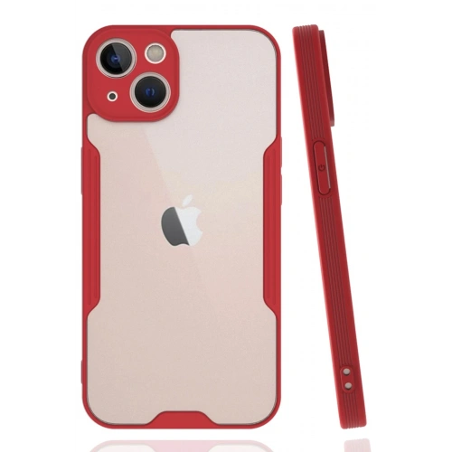 Durukar®  iPhone 14 Plus Kılıf Platin Silikon - Kırmızı