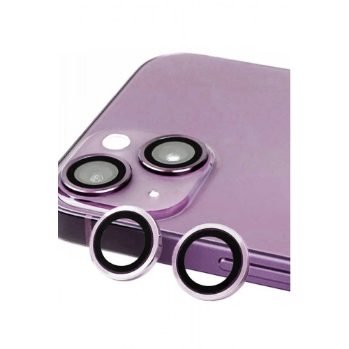 Mey İthalat®  iPhone 14 Plus Raze Metal Kamera Lens - Mor