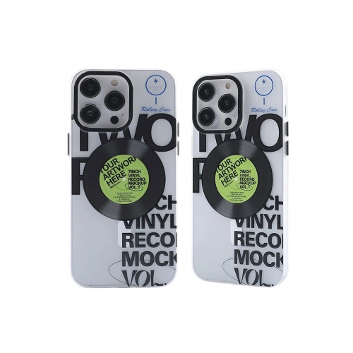 Mey İthalat®  iPhone 14 Pro Kılıf Apollo Magneticsafe Desenli Kapak - Apollo Şeffaf - 5