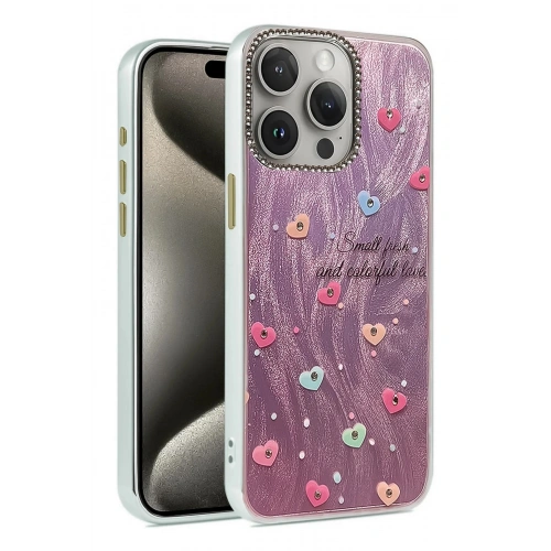 Durukar®  iPhone 14 Pro Kılıf Blade Aynalı Desenli Kapak - Desen 8