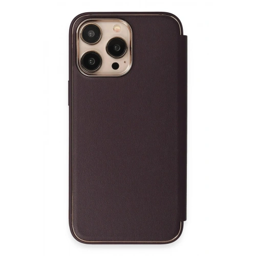 Durukar®  iPhone 14 Pro Kılıf Dolpin Kapaklı - Derin Mor