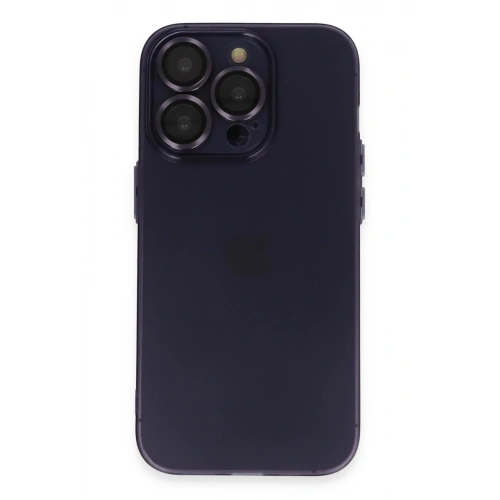 Durukar®  iPhone 14 Pro Max Kılıf Luko Lens Silikon - Siyah