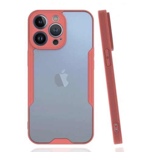 Durukar®  iPhone 14 Pro Max Kılıf Platin Silikon - Pembe