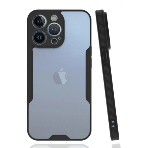 Durukar®  iPhone 14 Pro Max Kılıf Platin Silikon - Siyah