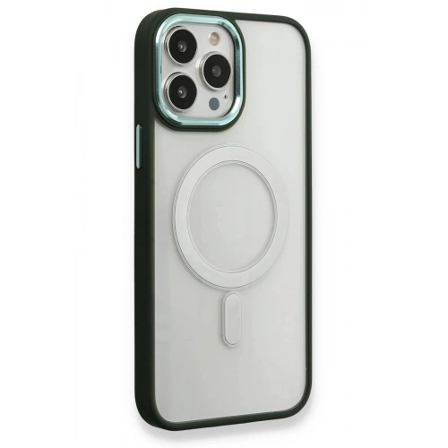 Durukar®  iPhone 14 Pro Max Kılıf Room Magneticsafe Silikon - Köknar Yeşili