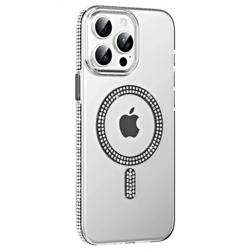 Durukar®   iPhone 14 Pro Max Move Taşlı Magsafe Kapak - Siyah