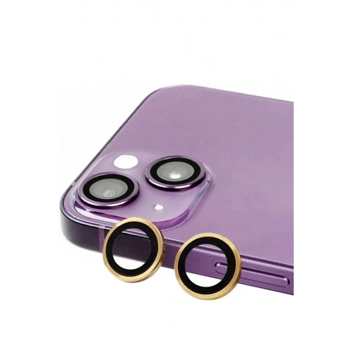 Mey İthalat®  iPhone 15 Raze Metal Kamera Lens - Sarı