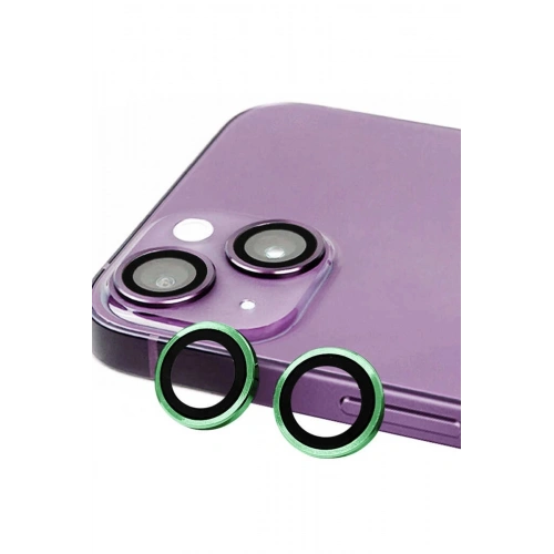 Mey İthalat®  iPhone 15 Raze Metal Kamera Lens - Yeşil