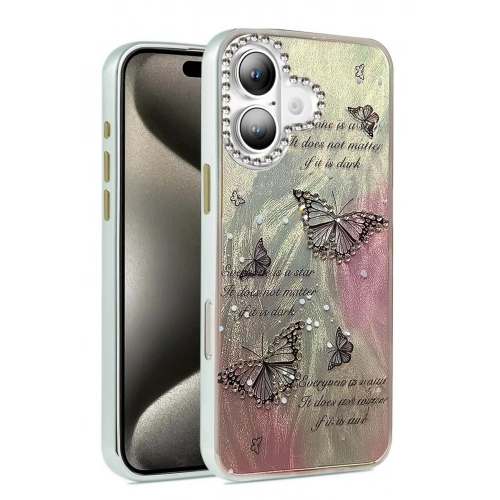 Durukar®  iPhone 16 Plus Kılıf Blade Aynalı Desenli Kapak - Desen 6