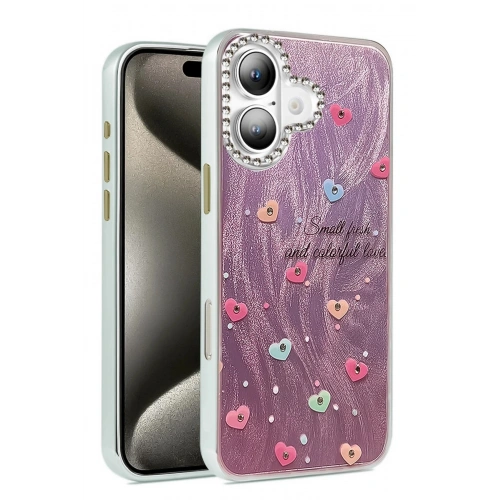 Durukar®  iPhone 16 Plus Kılıf Blade Aynalı Desenli Kapak - Desen 8
