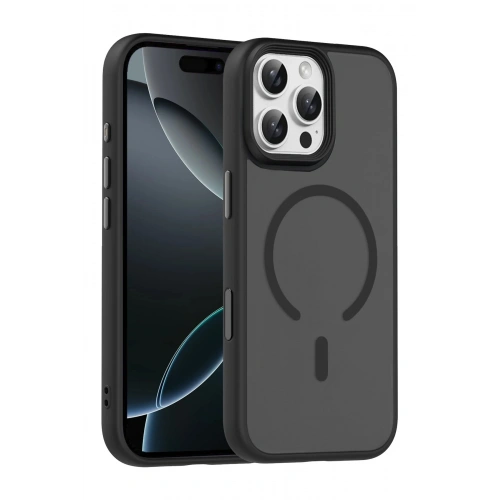 Durukar®   iPhone 16 Pro Max Megane Magsafe Kapak - Siyah