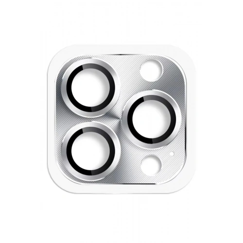 Mey İthalat®  iPhone 16 Pro Max Pers Alüminyum Kamera Lens - Gümüş