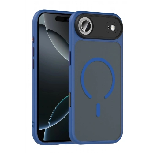 Durukar®   iPhone 17 Air Megane Magsafe Kapak - Lacivert