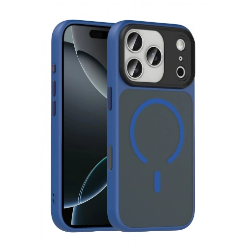 Durukar®   iPhone 17 Pro Max Megane Magsafe Kapak - Lacivert