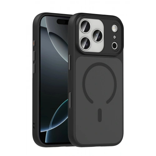 Durukar®   iPhone 17 Pro Max Megane Magsafe Kapak - Siyah