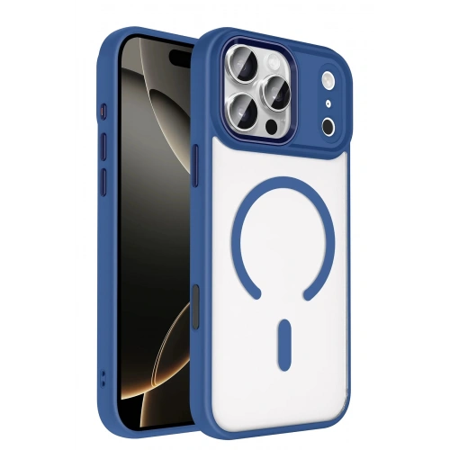 Durukar®   iPhone 17 Pro Max Terea Magsafe Kapak - Lacivert