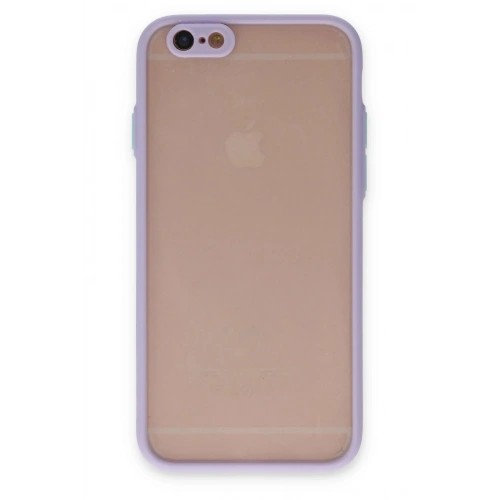 Mey İthalat®  iPhone 6 Kılıf Montreal Silikon Kapak - Mor