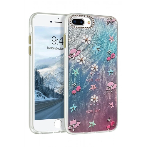 Durukar®  iPhone 7 Plus Kılıf Blade Aynalı Desenli Kapak - Desen 4