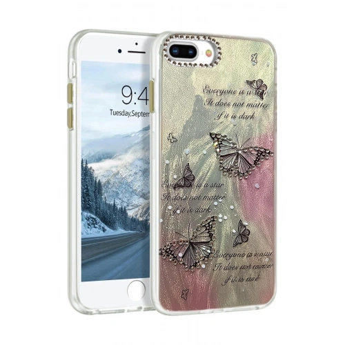 Durukar®  iPhone 7 Plus Kılıf Blade Aynalı Desenli Kapak - Desen 6