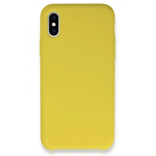 Durukar®  iPhone X Kılıf Lansman Legant Silikon - Sarı