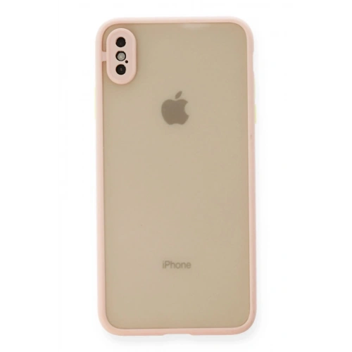 Durukar®  iPhone X Kılıf Montreal Silikon Kapak - Pembe