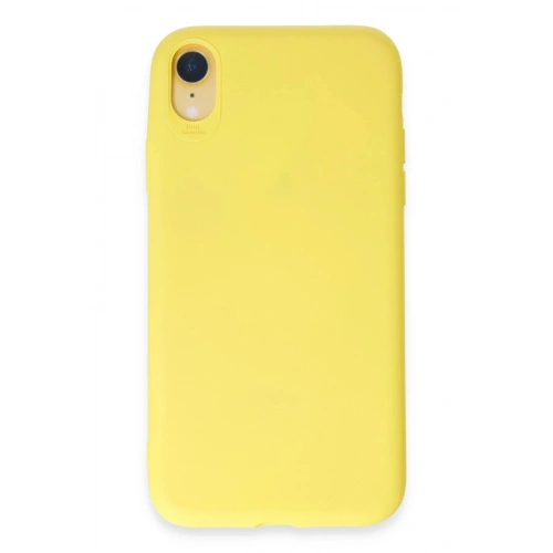 Durukar®  iPhone XR Kılıf First Silikon - Sarı