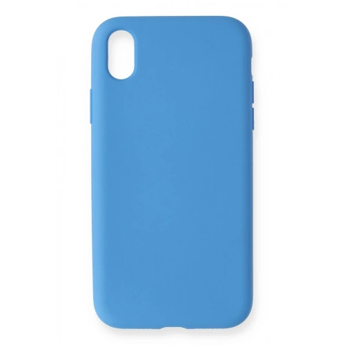 Durukar®  iPhone XR Kılıf Nano içi Kadife Silikon - Mavi
