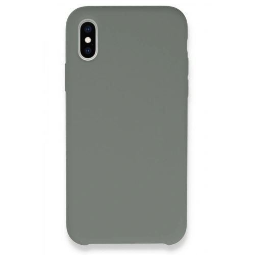 Durukar®  iPhone XS Max Kılıf Lansman Legant Silikon - Gri