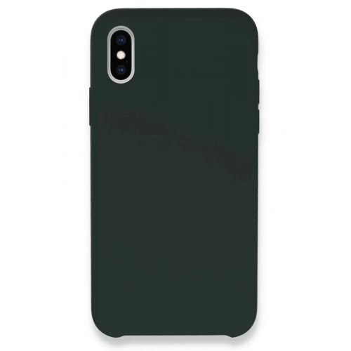 Durukar®  iPhone XS Max Kılıf Lansman Legant Silikon - Koyu Yeşil