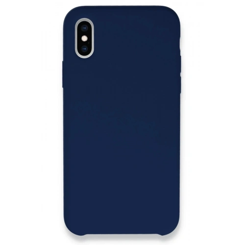 Durukar®  iPhone XS Max Kılıf Lansman Legant Silikon - Lacivert